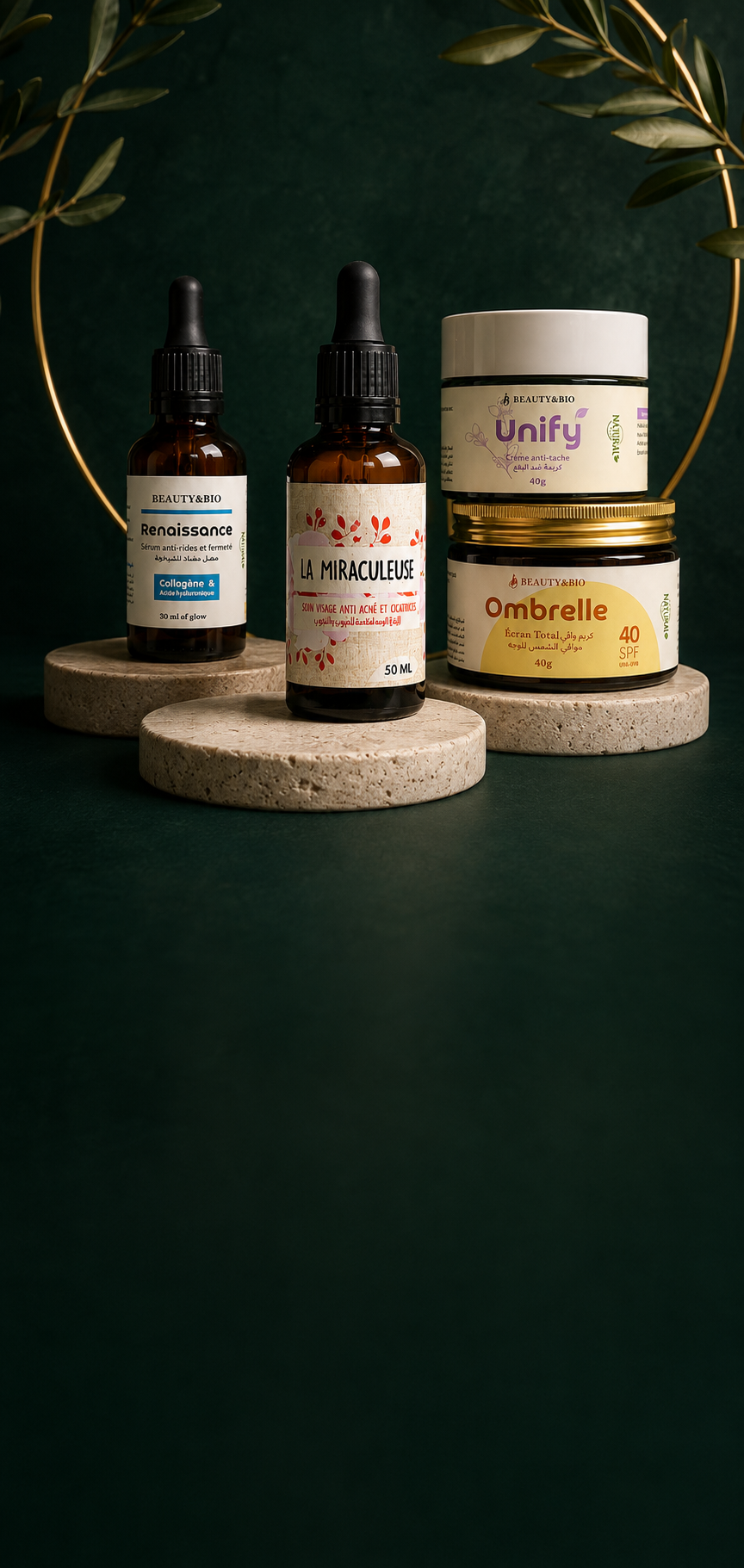 Sélection de soins naturels BioCosm